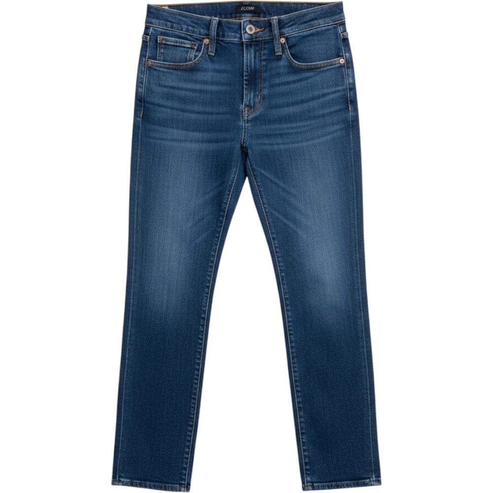 J CREW ESSENTIAL STRAIGHT LEG JEAN‎ ALL DAY STRETCH INDIGO WASH SIZE 26 EUC